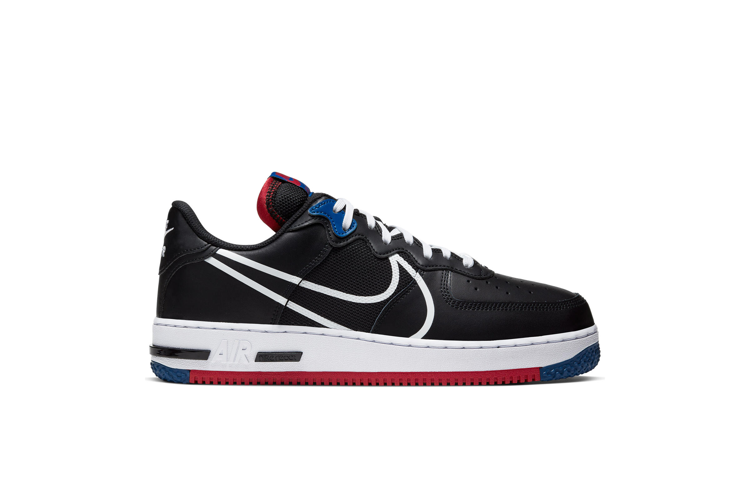 Black white red air force 1 online